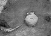 Глиняный сосуд из погребения III—IV вв. Раскопки 1937 г.