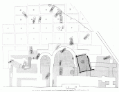 План раскопок восточной части Десятинной церкви (под южной апсидой – сруб погребения 109)
