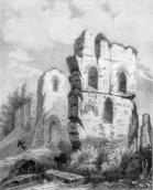Развалины Десятинной церкви. Рисунок начала XIX в.