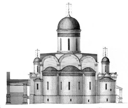 Покровский собор. Восточный фасад. Реконструкция В.В.Кавельмахера.