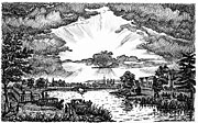 Рис. 14. Рисунок с вида Пресненские пруды. 1825 г. [50].