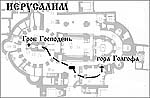 План-схема храма Гроба Господня в Иерусалиме