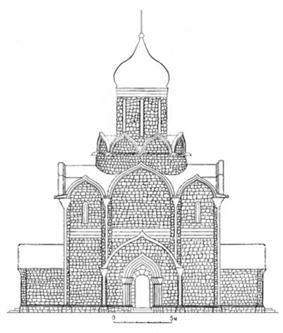 Успенский собор в Москве (1326–1327 годы). Реконструкция автора.