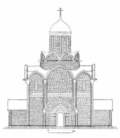 Успенский собор 1326–1327 годов в Москве. Реконструкция автора.